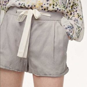 Wilfred Allegra Short Linen Blend Tie Waist Shorts